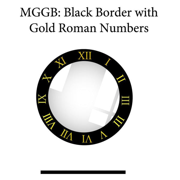 MGGB: Black Border with Gold Roman Numbers