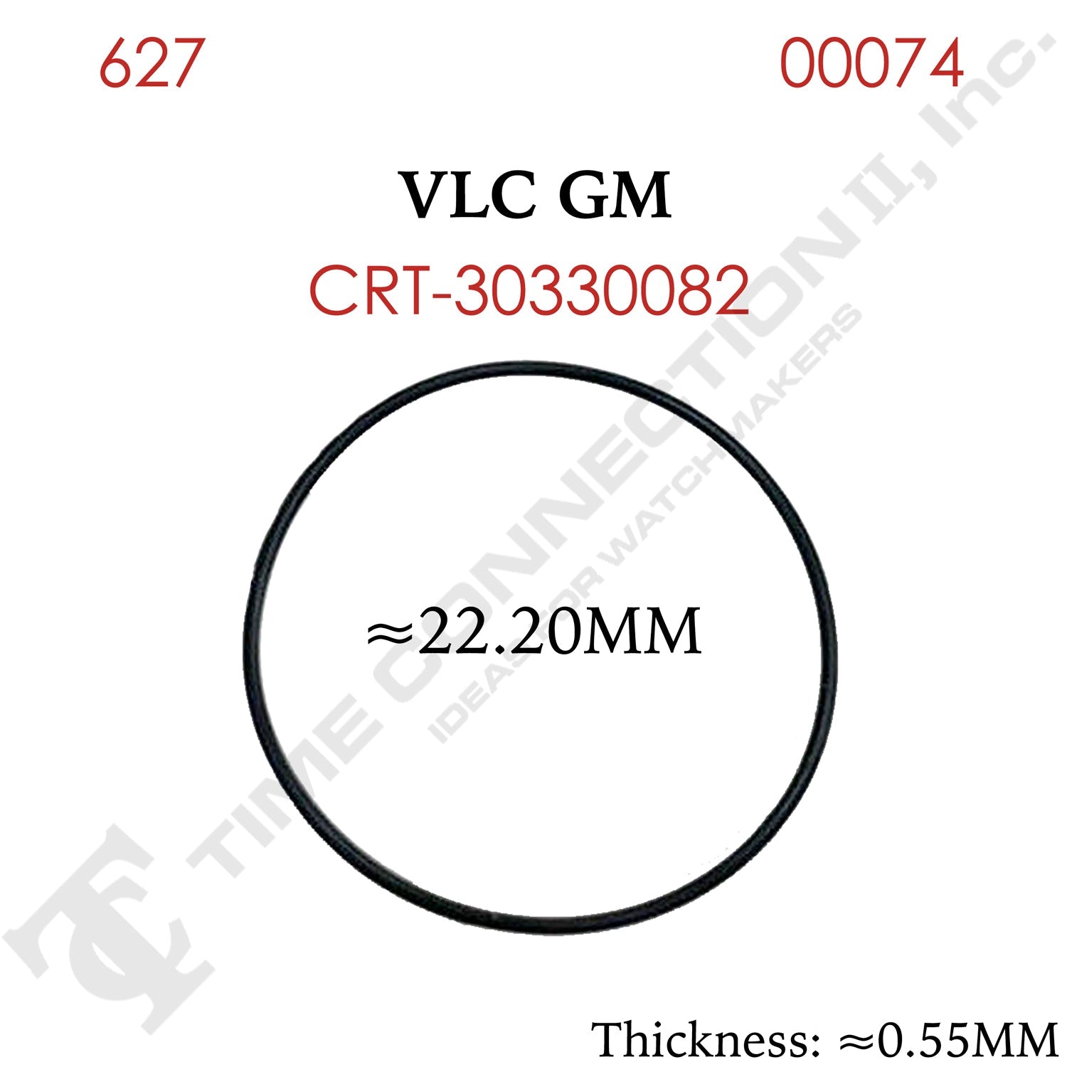 Original Cartier Round Case Back / Crystal Gaskets for Cartier Watches