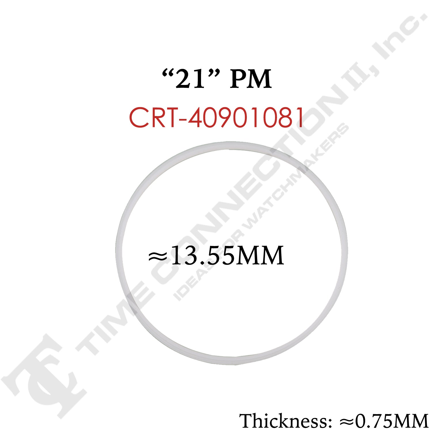 Original Cartier Round Case Back / Crystal Gaskets for Cartier Watches