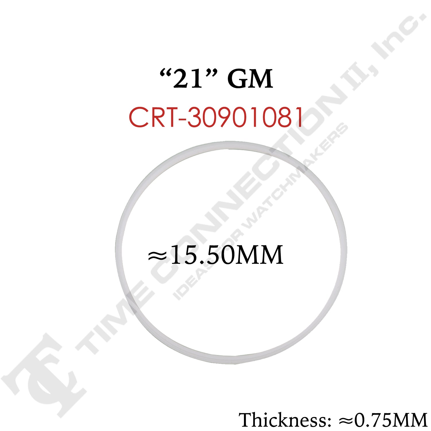 Original Cartier Round Case Back / Crystal Gaskets for Cartier Watches