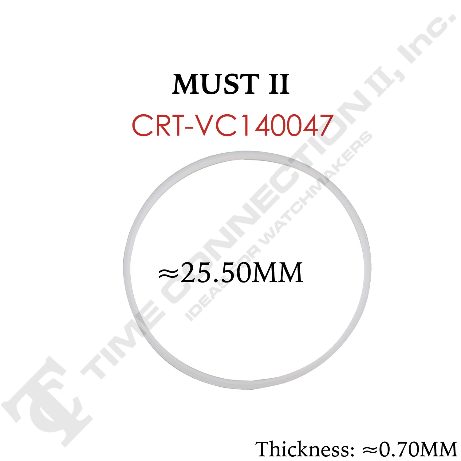 Original Cartier Round Case Back / Crystal Gaskets for Cartier Watches