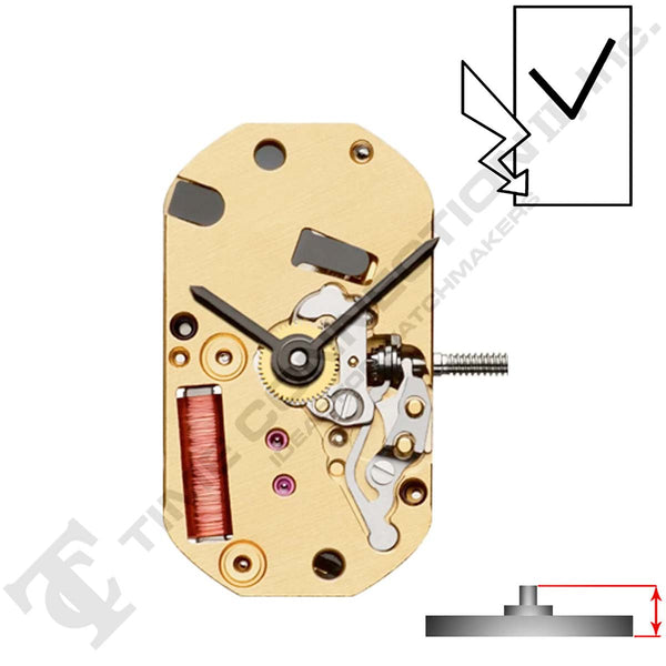 ETA 280.002 2 Hands Swiss Made Quartz Movement Various Heights)