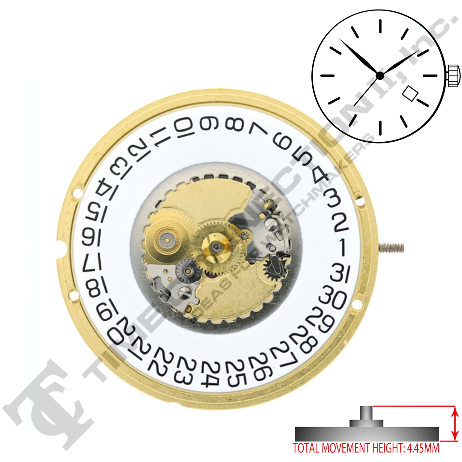 ETA 955.112 High Canon Pinion Swiss Made Movement Ht.4.45MM (Various Dates)