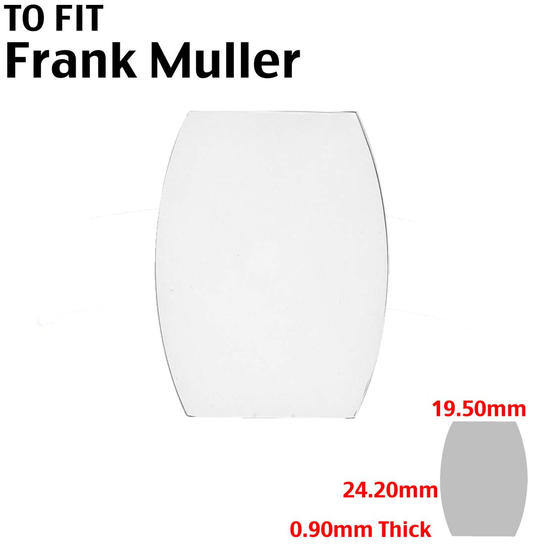 Designer Crystals Made to Fit Frank Muller Name Brand Watches