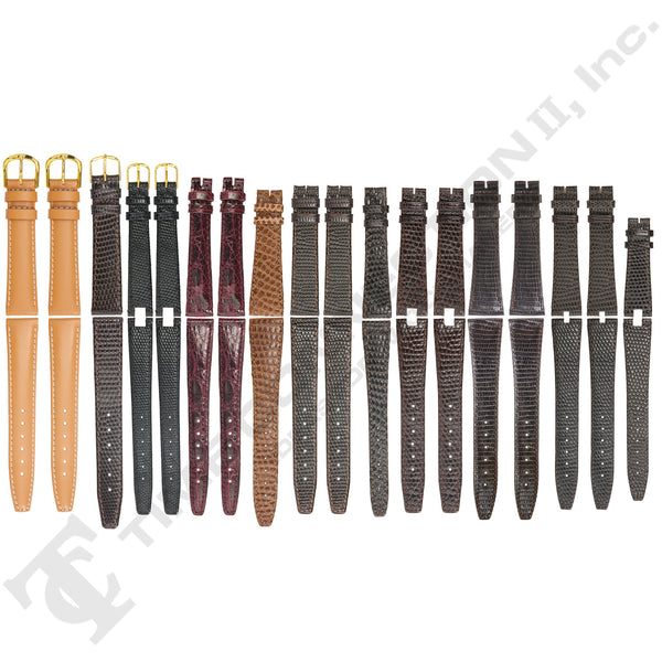 Gucci Leather Strap Assortment for Gucci Watches - Various Size / Colors (18 Total Bands)