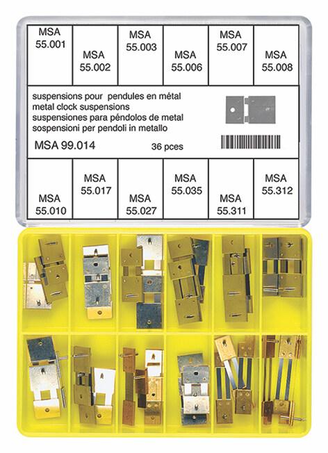 Horotec MSA 99.014 Assortment of Pendulum Suspensions (36 Pieces Total)