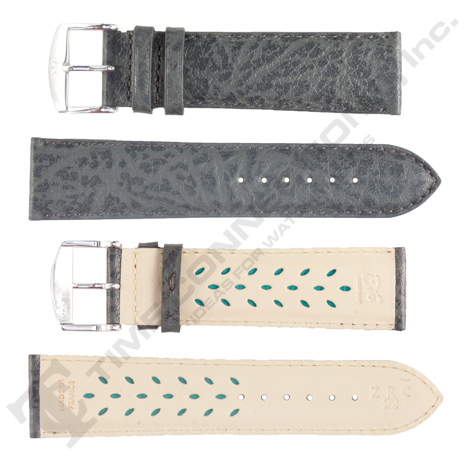 ROCHET ZRC No. 502 Buffalo Grain Fine Leather Aerocomfort Straps (10mm~22mm)