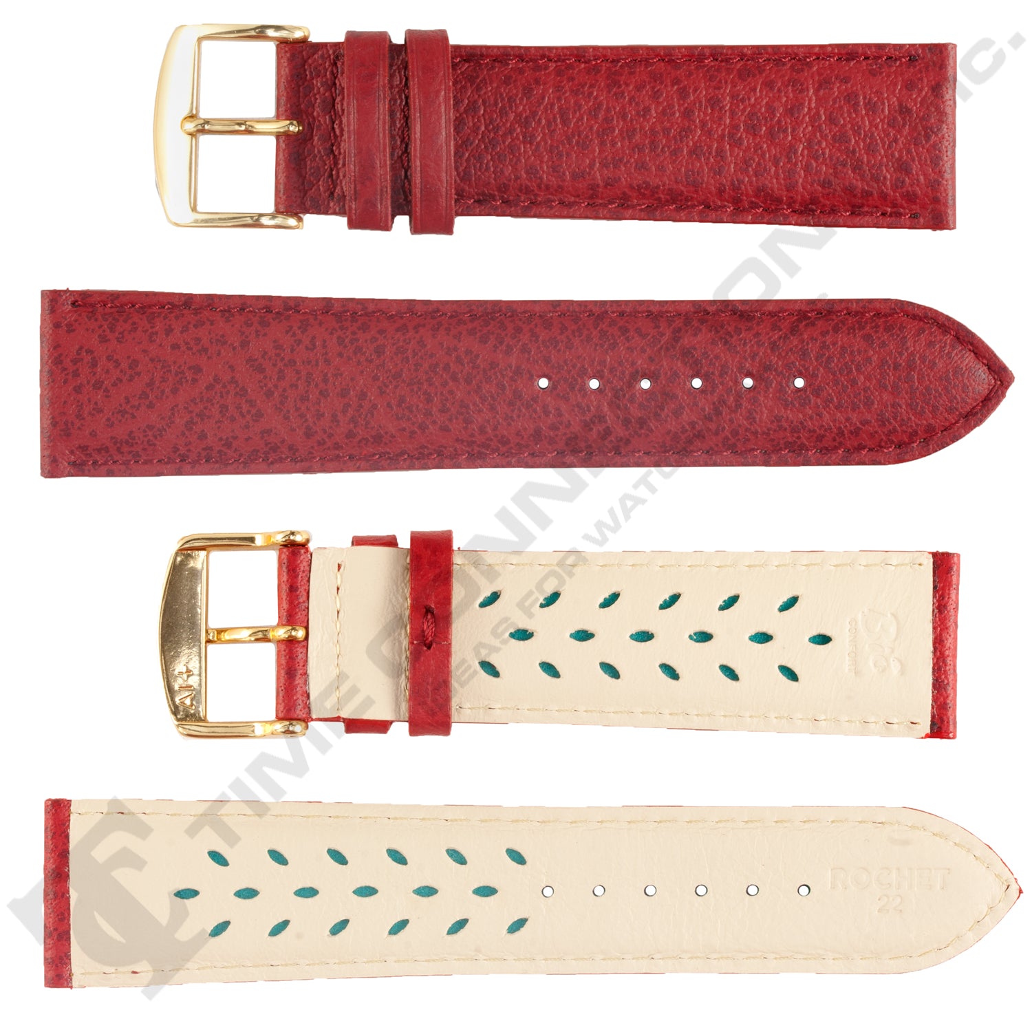ROCHET ZRC No. 502 Buffalo Grain Fine Leather Aerocomfort Straps (10mm~22mm)