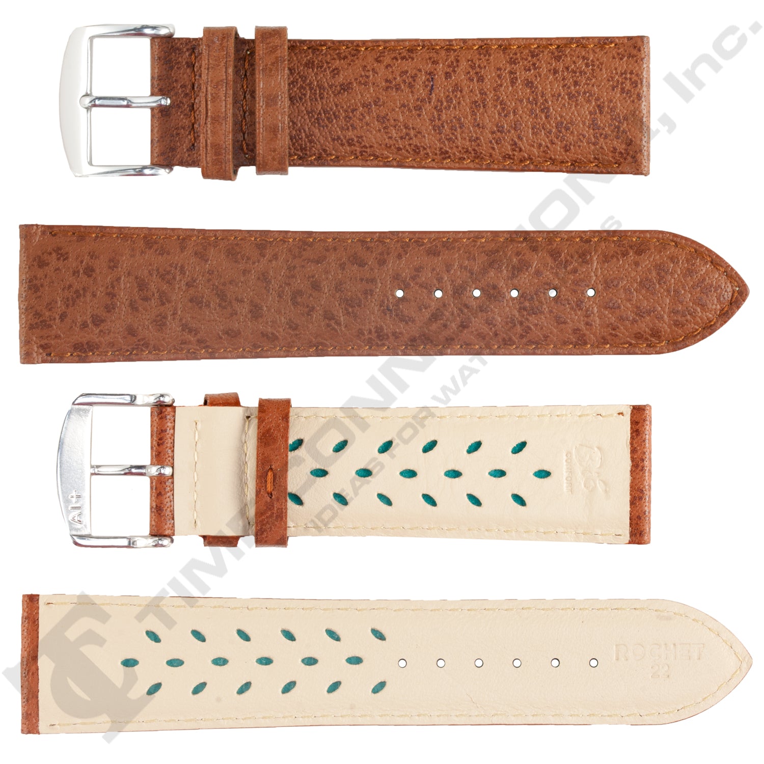 ZRC No. 502 Buffalo Grain Fine Leather Aeroconfort Straps (10mm~22mm)