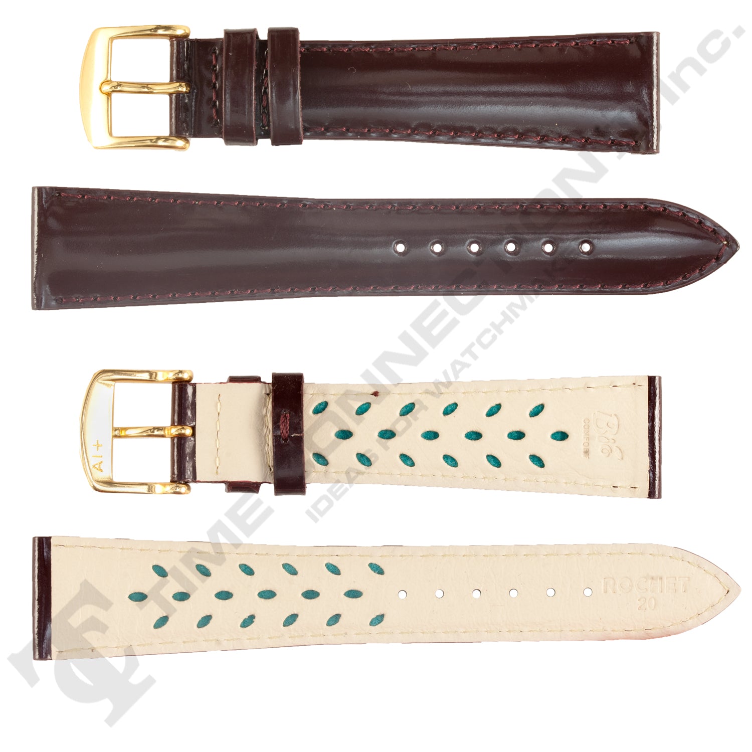 ZRC No. 503 Calfskin Grain Fine Leather Aeroconfort Straps (6mm~24mm)