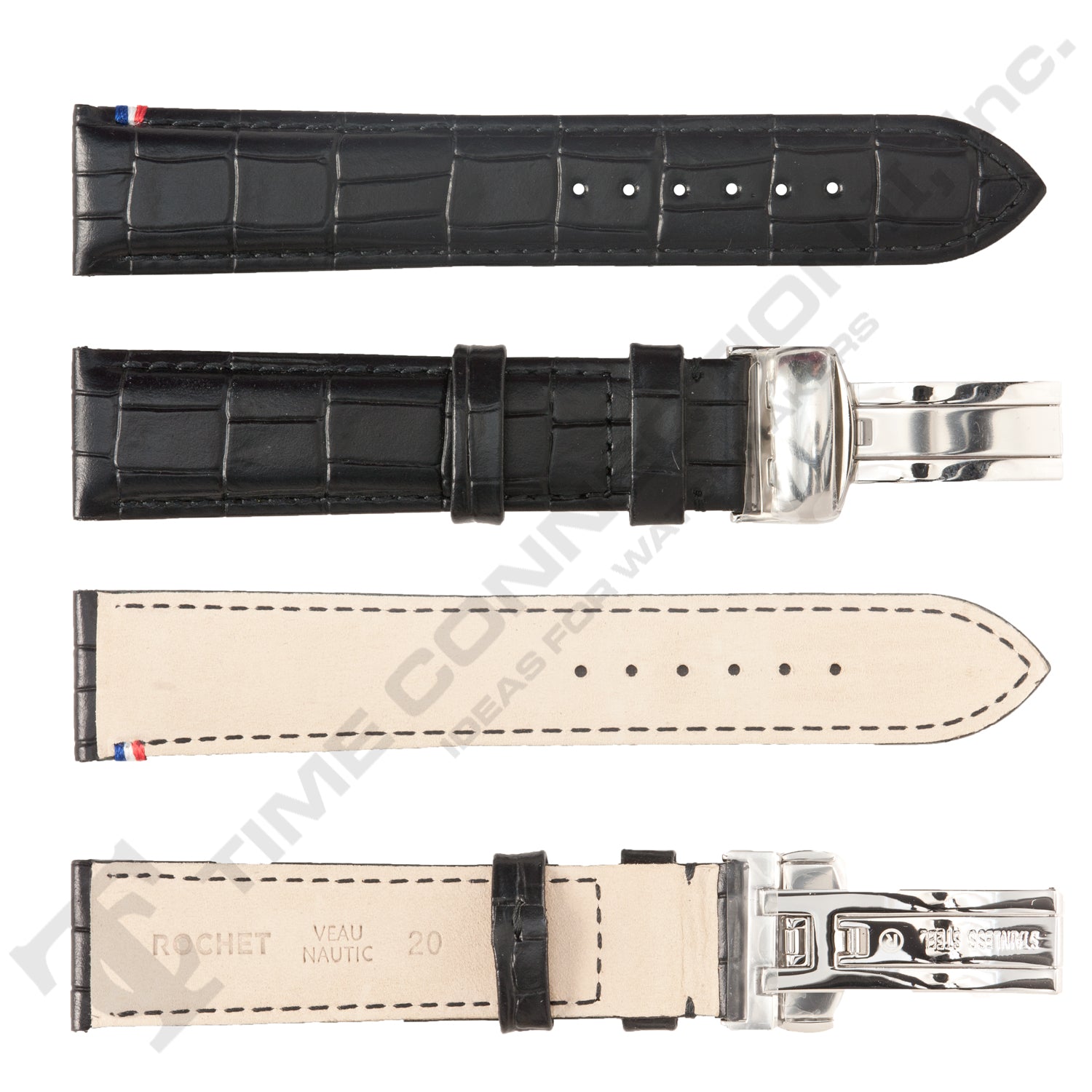 ZRC No. 794 Calf Grain Deployment Buckle Leather Straps (18mm - 22mm)