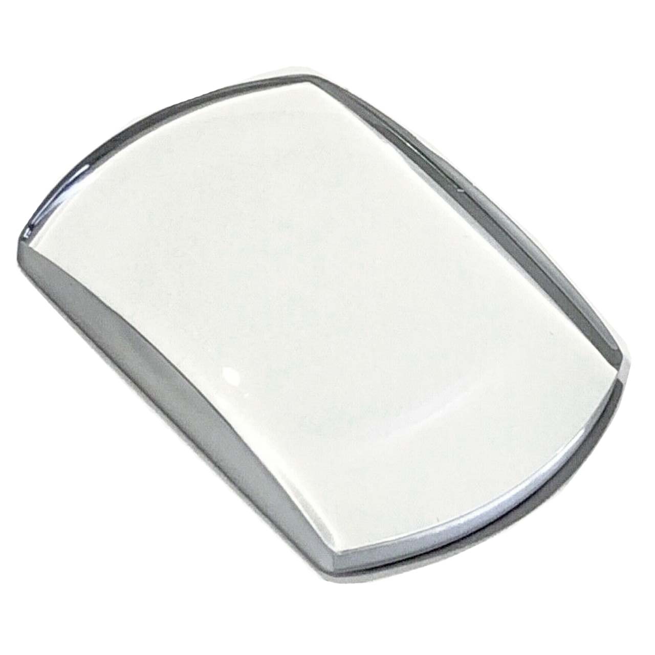 Generic Magnifying Mineral Crystal for Invicta Brand Watch Crystal #53 (27.50 x 19.10 x 5.30mm) Silver Trim