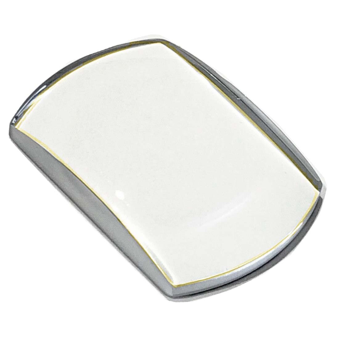 Generic Magnifying Mineral Crystal for Invicta Brand Watch Crystal #121 (42.00 x 34.00 x 7.50mm) Yellow Trim